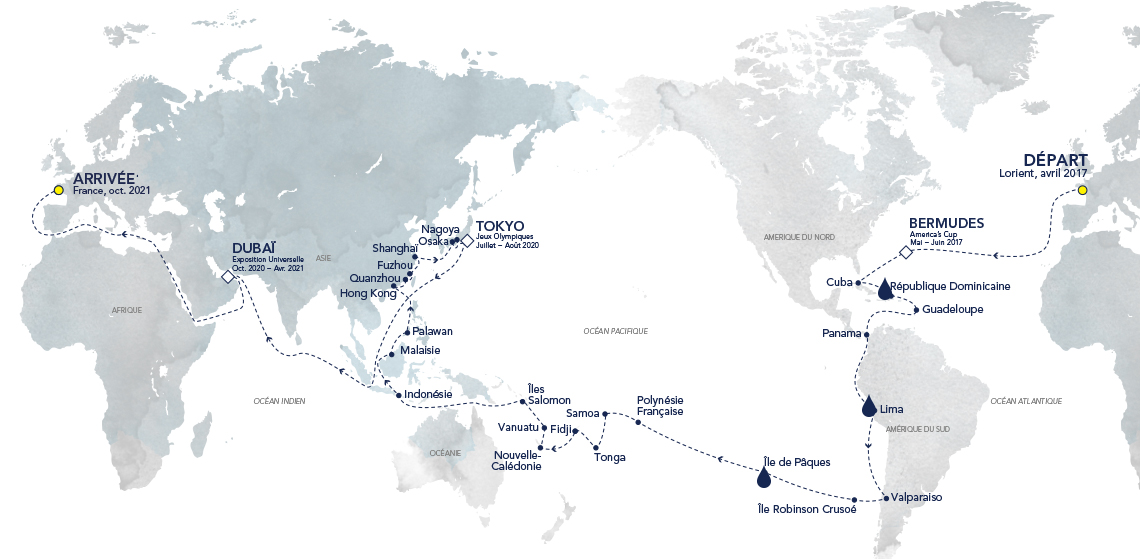 cartographie odyssée 2017-2021 race for water